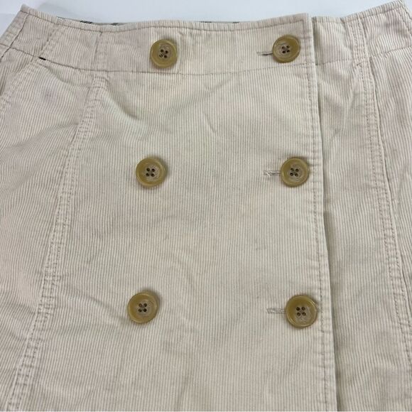 Uniqlo x Ines De La Fressange Corduroy Button Front Mini Skirt Cream 4 - Picture 3 of 11